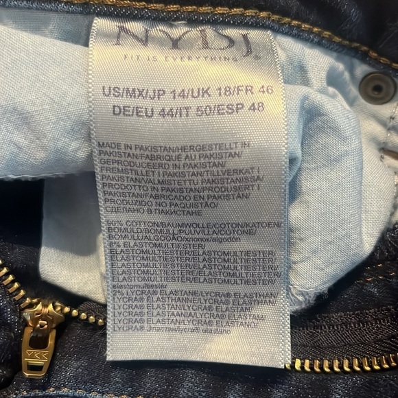 NYDJ Sheri Slim Jeans Size 14 - Picture 11 of 14